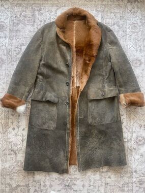 Pal Zileri Natural Leather Fur Coat